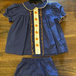 Classic Whimsy pumpkin bloomer set